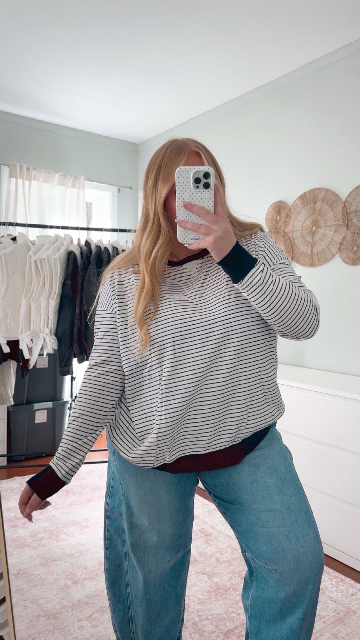 Heather Striped Top