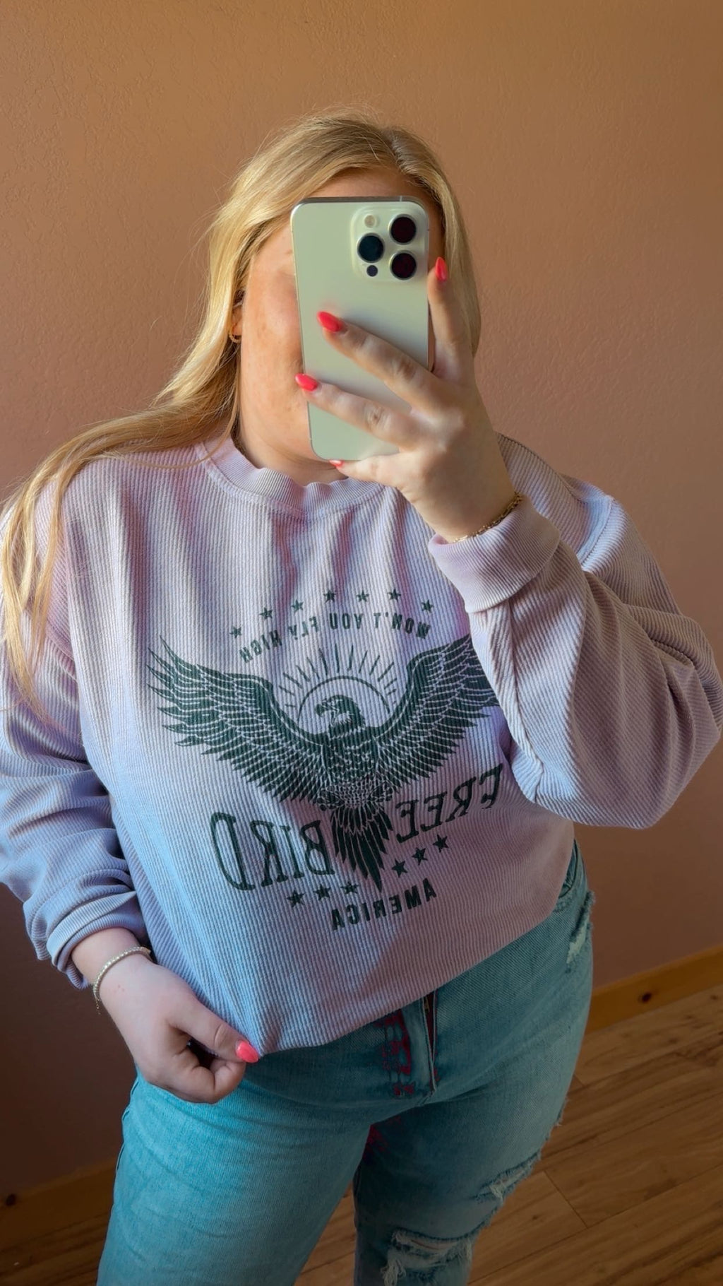 Free Bird Corduroy Sweatshirt