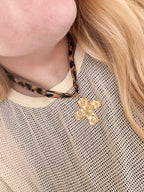 Untamed Scarf Cross Necklace