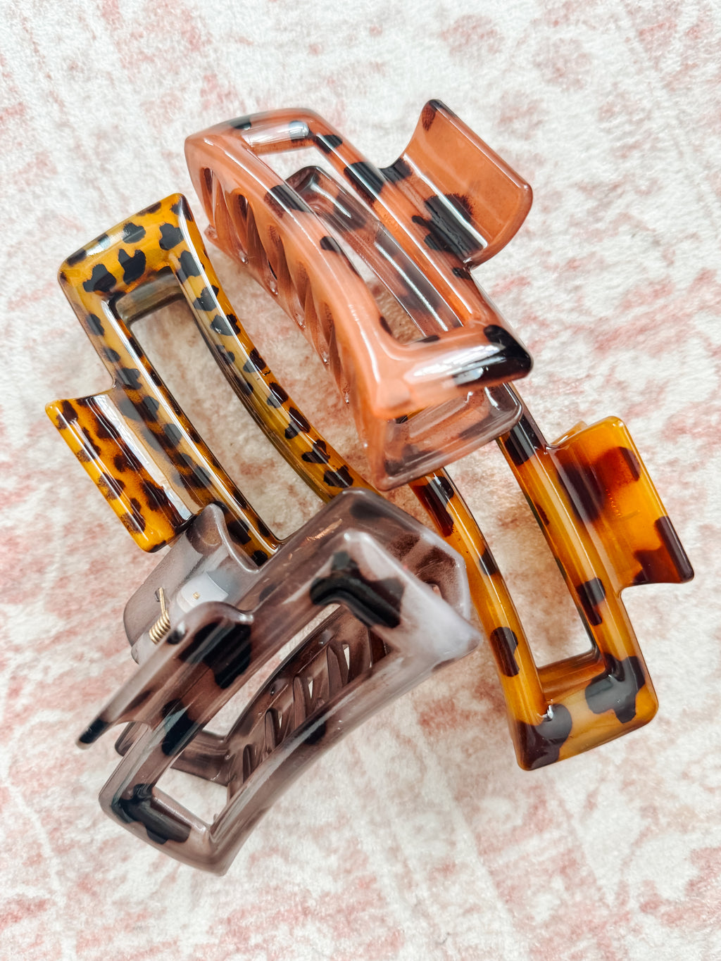 Animal Print Claw Clip