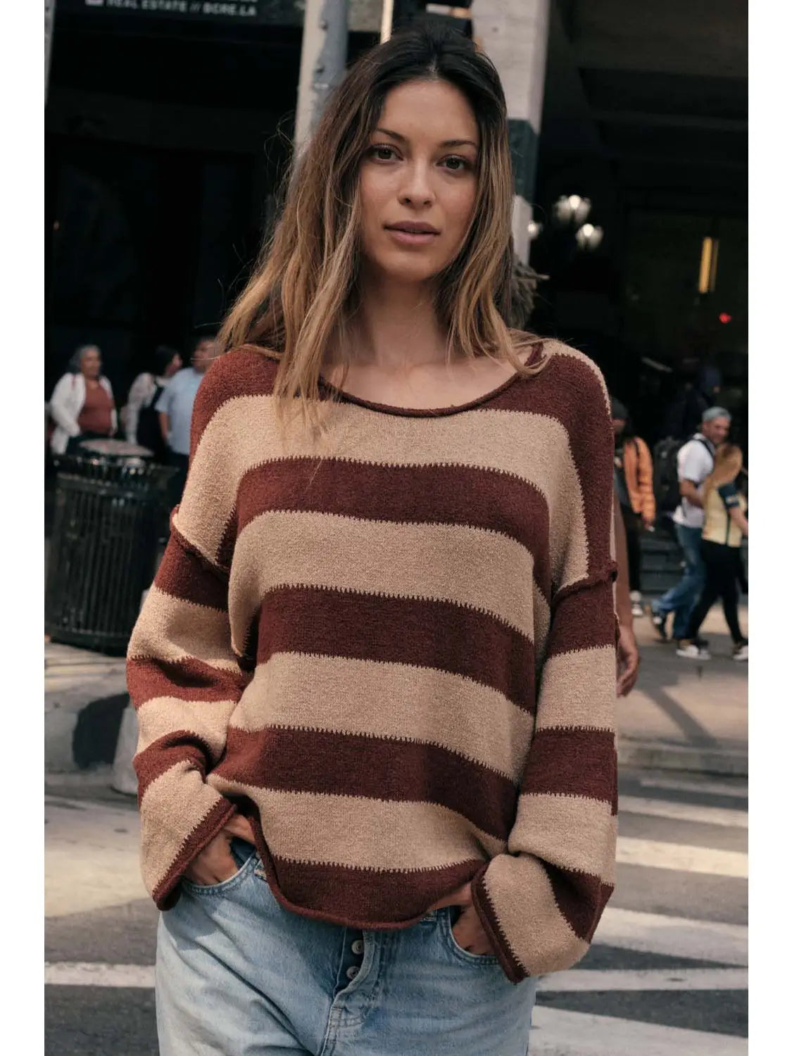 Hazelnut Stripes Sweater
